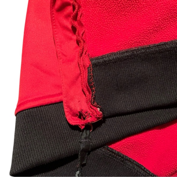 Kids Burton Weatherproof Full Zip Fleece Hoodie Red and Black Size XS (5/6) - Picture 7 of 7